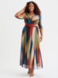 Scarlett & Jo Verity Stripe Maxi Dress, Multi