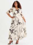 Scarlett & Jo Verity Flowers Maxi Dress, Cream/Black