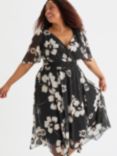 Scarlett & Jo Julie Floral Hanky Hem Midi Dress