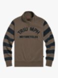 Triumph Motorcycles Highly Quarter Zip Sweatshirt, Mushroom