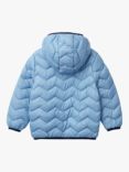 Benetton Kids' Zig Zag Padded Jacket, Sugar Paper