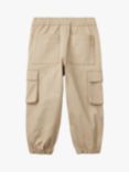 Benetton Kids' Stretch Gabardine Combat Trousers, Sand