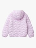 Benetton Kids' Junior Padded Hooded Jacket, Lilac