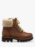 Ravel Clyde Leather Faux Fur Lined Biker Boots, Tan