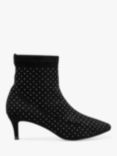 Ravel Madruga Studded Pointed Heeled Boots, Black