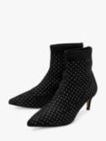 Ravel Madruga Studded Pointed Heeled Boots, Black