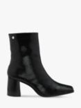 Ravel Meldon Leather Snake Effect Ankle Boots, Black