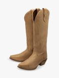 Ravel Dolly Suede Mid Calf Cowboy Boots, Camel