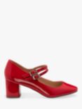 Ravel Howth Patent Heeled Mary Janes, Red