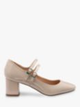 Ravel Howth Patent Heeled Mary Janes, Nude