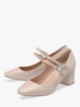 Ravel Howth Patent Heeled Mary Janes, Nude