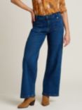 Brakeburn Wide Straight Leg Jeans, Blue