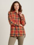 Brakeburn Cogden Plaid Check Shacket, Orange