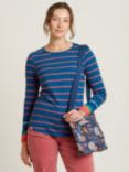 Brakeburn Stripe Long Sleeve Top, Navy