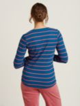 Brakeburn Stripe Long Sleeve Top, Navy