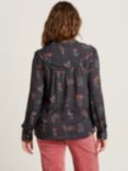 Brakeburn Bella Botanical Blouse, Charcoal