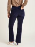 Brakeburn Flared Corduroy Trousers, Navy