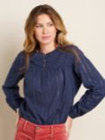 Brakeburn Canford Sparkle Thread Top, Navy