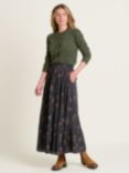 Brakeburn Bella Botanical Maxi Skirt, Charcoal