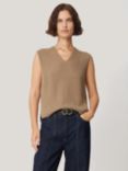 Jigsaw Wool Blend V-Neck Tank Top, Neutral