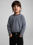 Mango Kids' Paperbag Denim Jeans, Black