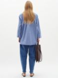 InWear Merlissa Stripe Boxy Fit Shirt, Blue/White