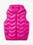 Benetton Kids' Hooded Gilet, Cyclamen