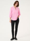 KAFFE Jollia V-Neck Blouse, Rosebloom