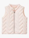 Benetton Baby Zig Zag Padded Gilet, Light Powder