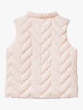 Benetton Baby Zig Zag Padded Gilet, Light Powder