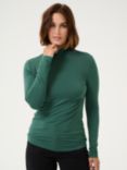 KAFFE Yoko Roll Neck Top, Garden Topiary