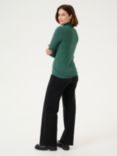 KAFFE Yoko Roll Neck Top, Garden Topiary