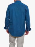 KOY Cotton Merino Wool Mix Shirt, Blue Teal