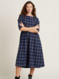 Brakeburn Lilliput Plaid Check Dress, Navy