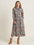 Brakeburn Ula Vintage Bloom Shirt Maxi Dress, Multi