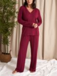 Pretty You Bamboo Lace V-Neck Pyjama Set