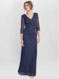 Gina Bacconi Georgina Maxi Dress, Navy