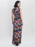 Gina Bacconi Idra Jersey Maxi Dress, Black/Multi