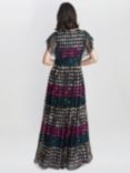 Gina Bacconi Tiffany Beaded Dress, Multi