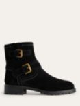 Boden Suede Buckled Biker Boots