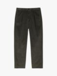 PS Paul Smith Front Pleat Elastic Waist Trousers, Green