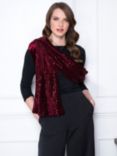 HotSquash Sequin Scarf, Wine