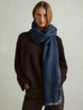 Reiss Mae Wool Scarf, Blue