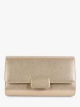 Paradox London Dinah Glitter Flapover Clutch, Champagne