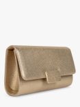 Paradox London Dinah Glitter Flapover Clutch, Champagne