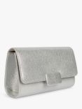 Paradox London Dinah Glitter Flapover Clutch, Silver