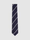 Reiss Maestro Wool Stripe Tie, Navy