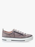 Moda in Pelle Filician Leather Flatform Trainers, Off Grey