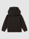 Reiss Kids' Fabien Hoodie, Chocolate Brown