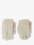 Angels by Accessorize Owl Capped Fingerless Gloves, Cream